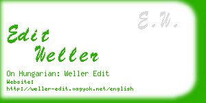 edit weller business card